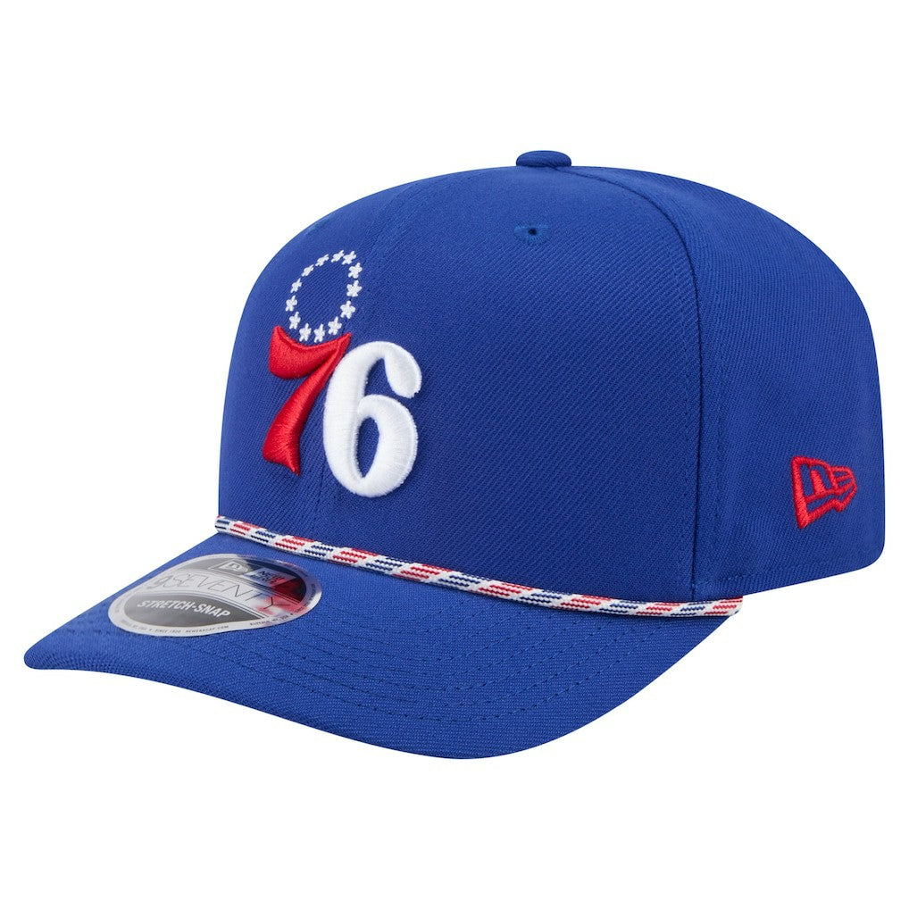 Philadelphia 76ers Rope 9SEVENTY Adjustable Hat - Blue | New Era on sale