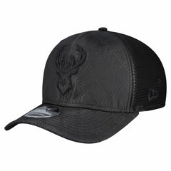 Milwaukee Bucks Quilted 9SEVENTY Trucker Adjustable Hat - Black | New Era online