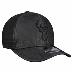 Milwaukee Bucks Quilted 9SEVENTY Trucker Adjustable Hat - Black | New Era online