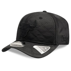 Chicago Bulls Quilted 9SEVENTY Trucker Adjustable Hat - Black | New Era on sale