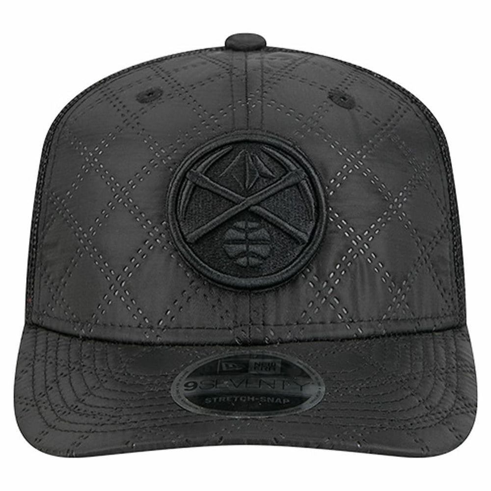 Denver Nuggets Quilted 9SEVENTY Trucker Adjustable Hat sale - Black | New Era discount