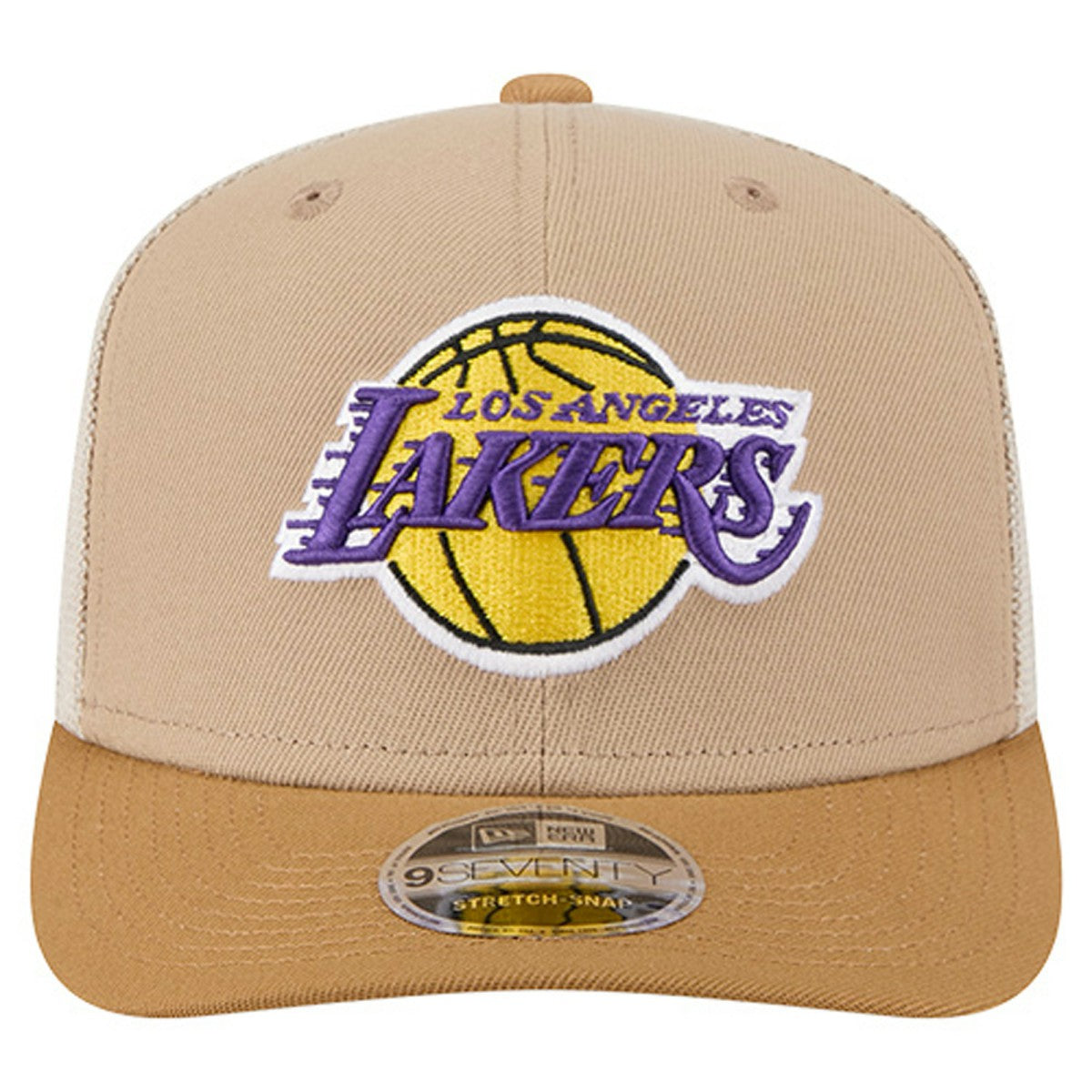 Los Angeles Lakers Two-Tone 9SEVENTY Adjustable Trucker Hat - Tan/Light Brown | New Era cheap