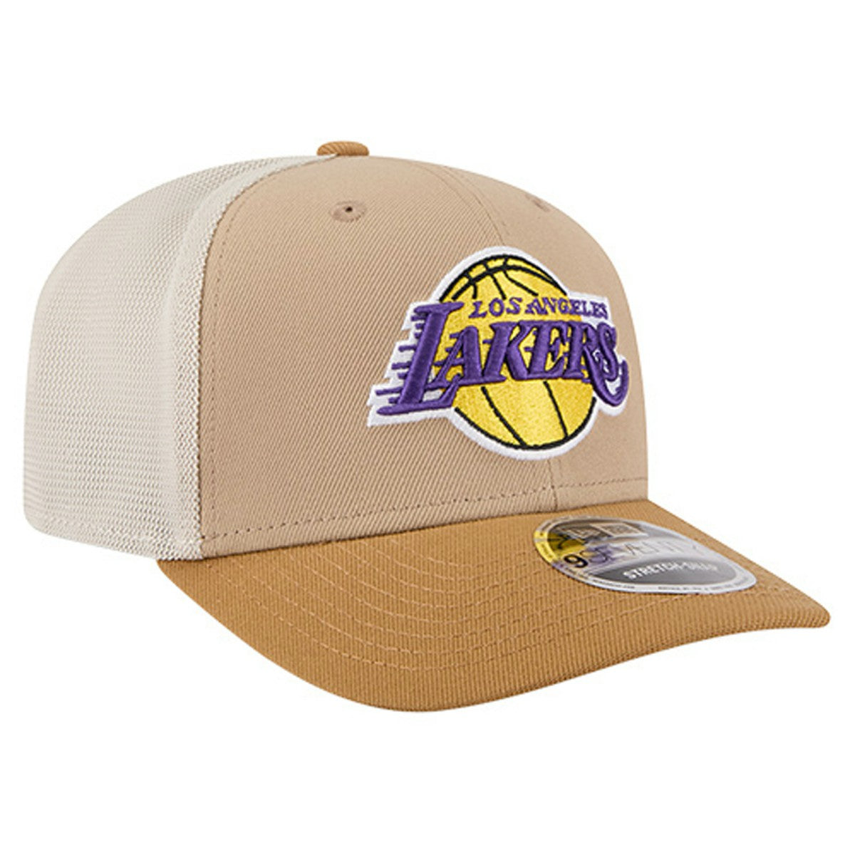 Los Angeles Lakers Two-Tone 9SEVENTY Adjustable Trucker Hat - Tan/Light Brown | New Era cheap