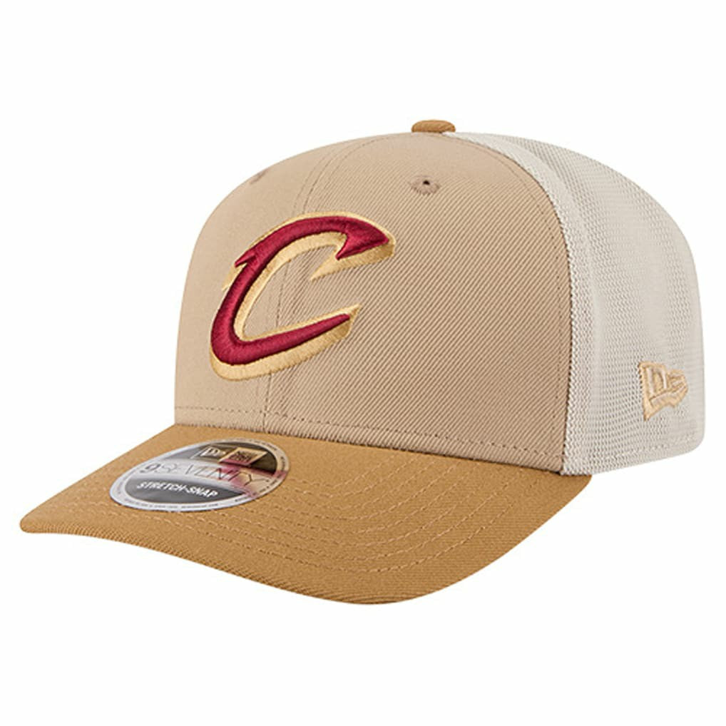 Cleveland Cavaliers Two-Tone 9SEVENTY Adjustable Trucker Hat sale - Tan/Light Brown | New Era outlet