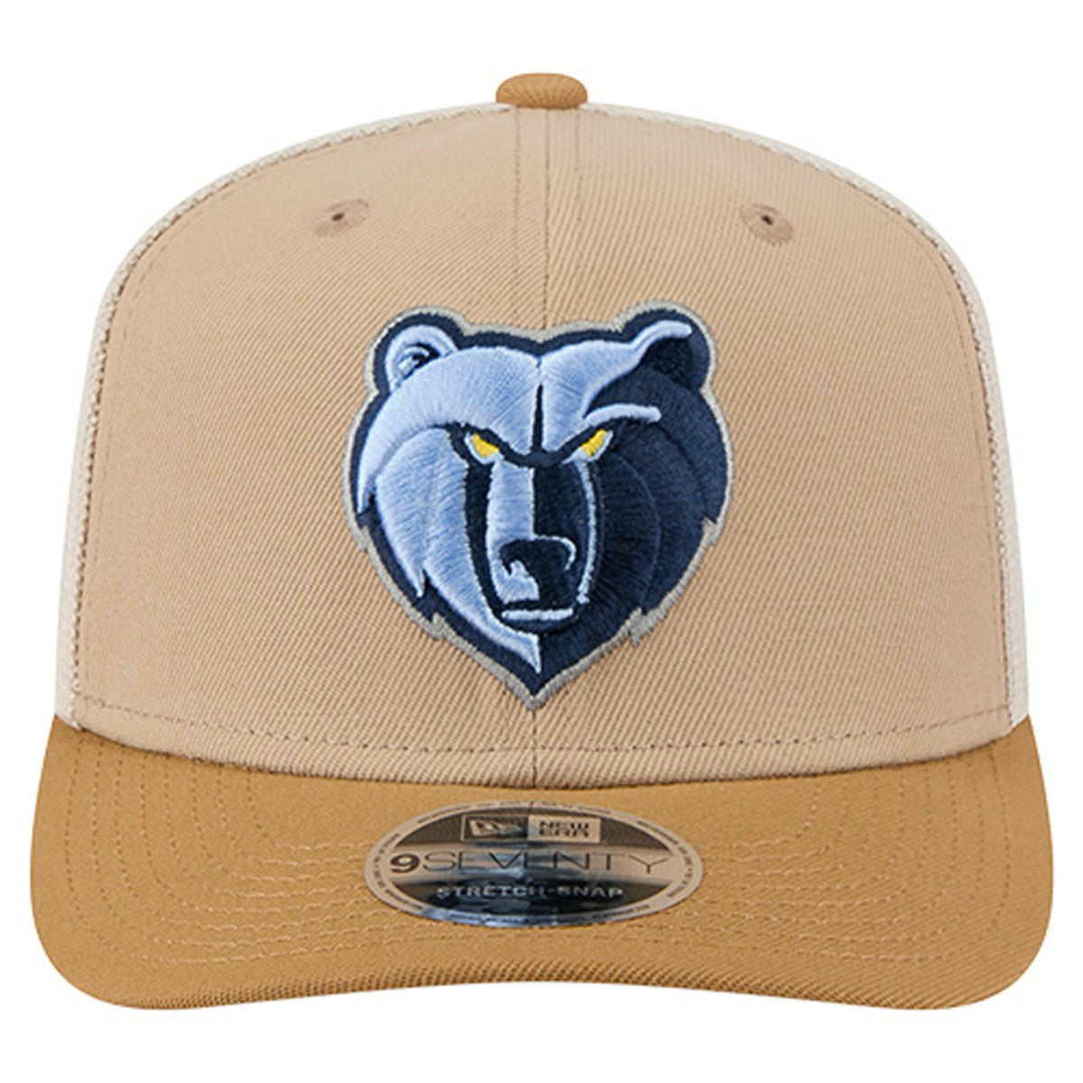 Memphis Grizzlies Two-Tone 9SEVENTY Adjustable Trucker Hat - Tan/Light Brown | New Era online