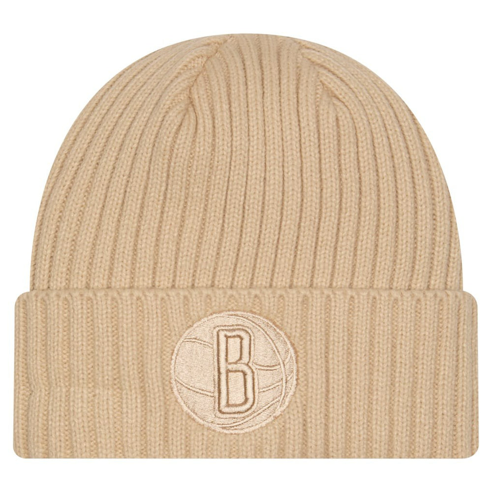 Brooklyn Nets Color Pack Cuffed Knit Hat - Tan | New Era sale