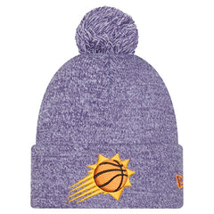 Phoenix Suns Marled Cuffed Knit Hat with Pom - Purple | New Era sale