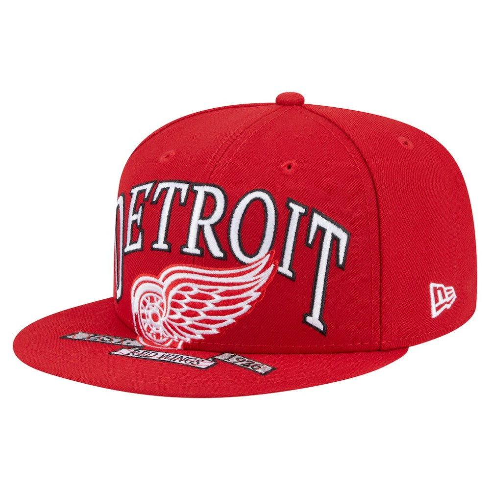 Detroit Red Wings New Era Oversized Vintage Arch 59Fifty Fitted Hat