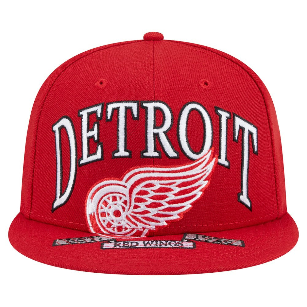Detroit Red Wings New Era Oversized Vintage Arch 59Fifty Fitted Hat