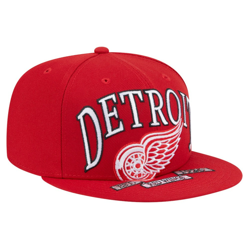 Detroit Red Wings New Era Oversized Vintage Arch 59Fifty Fitted Hat