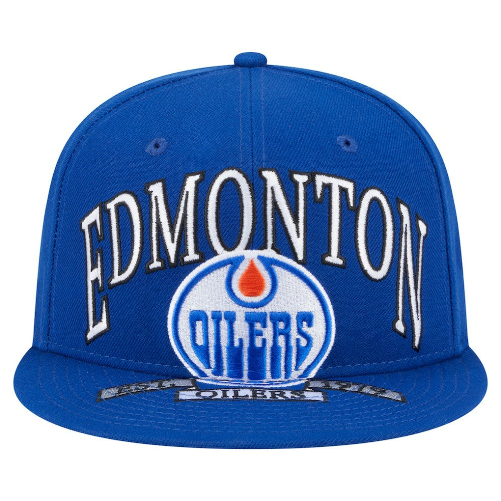 Edmonton Oilers New Era Oversized Vintage Arch 59Fifty Fitted Hat