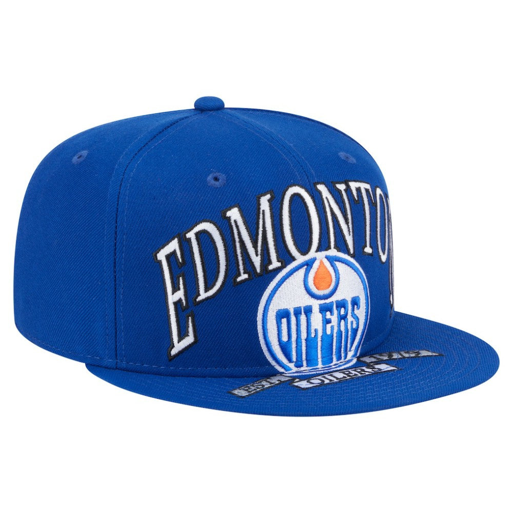 Edmonton Oilers New Era Oversized Vintage Arch 59Fifty Fitted Hat