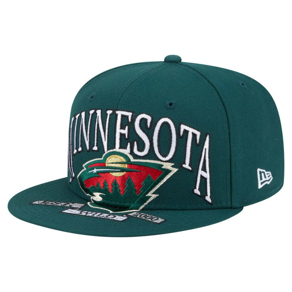 Minnesota Wild New Era Oversized Vintage Arch 59Fifty Fitted Hat