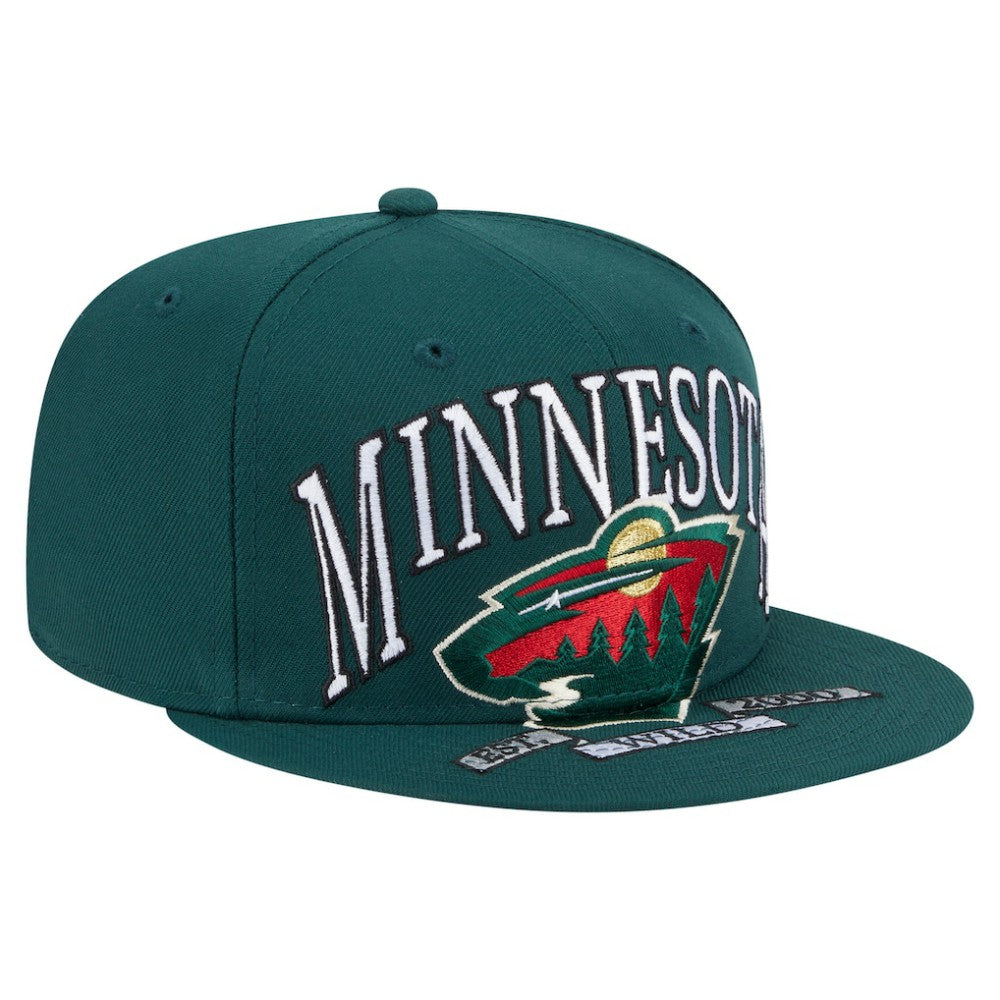 Minnesota Wild New Era Oversized Vintage Arch 59Fifty Fitted Hat