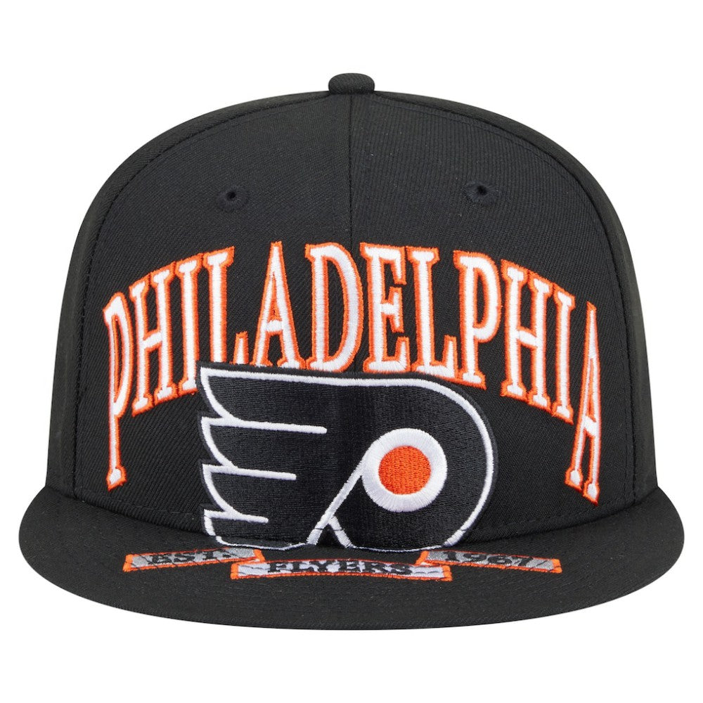 Philadelphia Flyers New Era Oversized Vintage Arch 59Fifty Fitted Hat