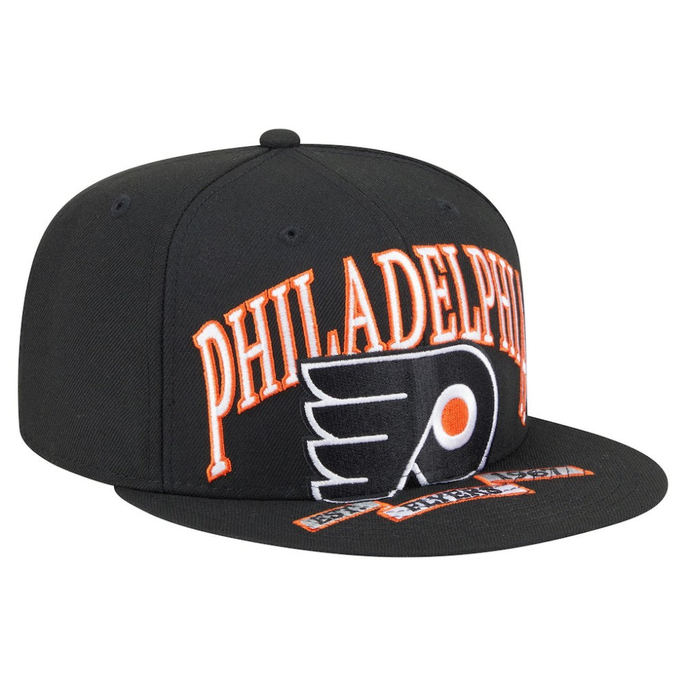 Philadelphia Flyers New Era Oversized Vintage Arch 59Fifty Fitted Hat