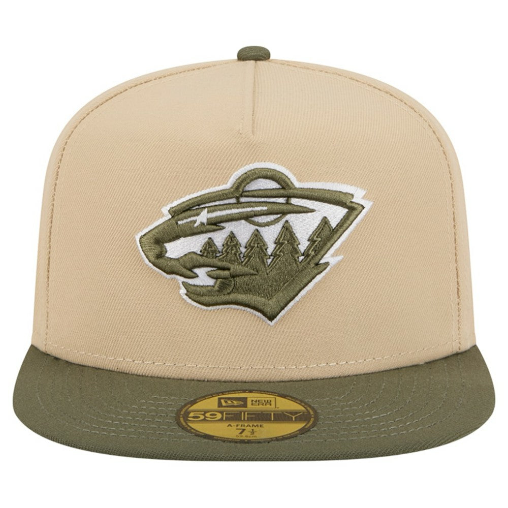 Minnesota Wild New Era Color Pack Two-Tone 59FIFTY A-Frame Fitted Hat