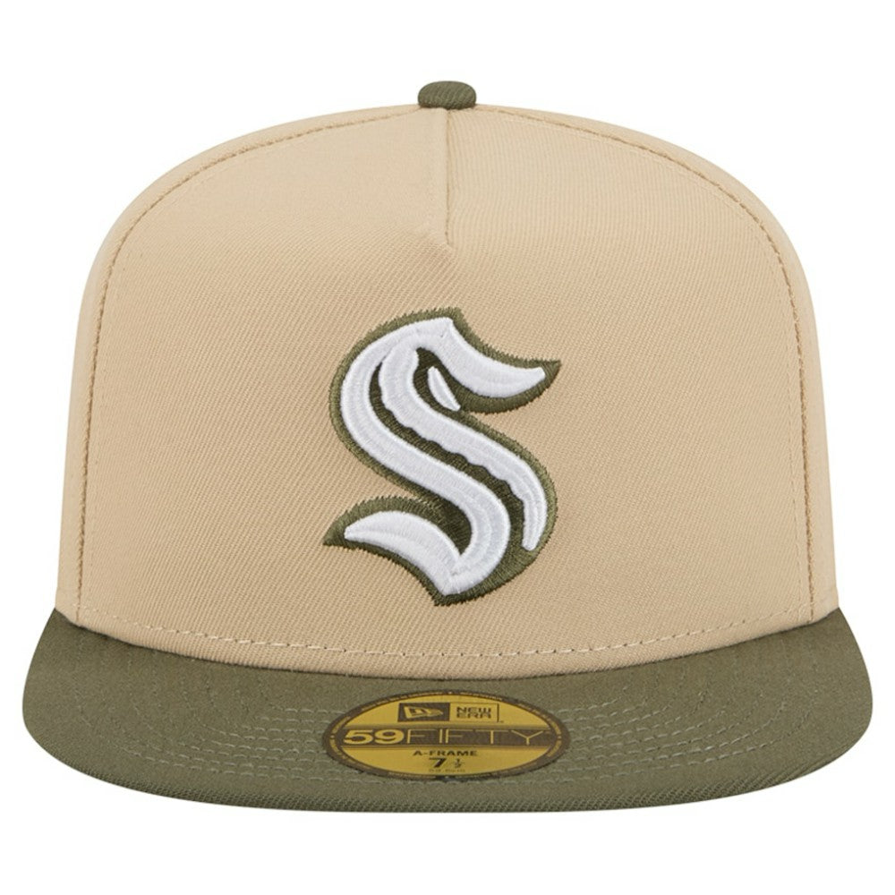 Seattle Kraken New Era Color Pack Two-Tone 59FIFTY A-Frame Fitted Hat