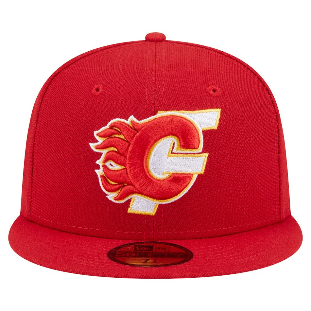 Calgary Flames New Era Deceptor 59FIFTY Fitted Hat