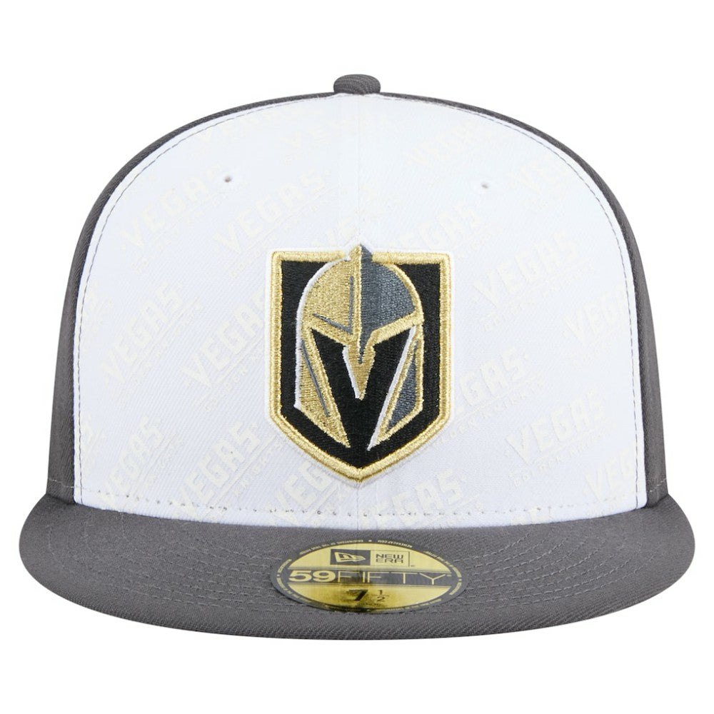 Vegas Golden Knights New Era Repeat Two-Tone 59FIFTY Fitted Hat