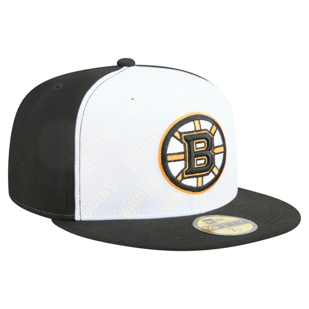 Boston Bruins New Era Repeat Two-Tone 59FIFTY Fitted Hat