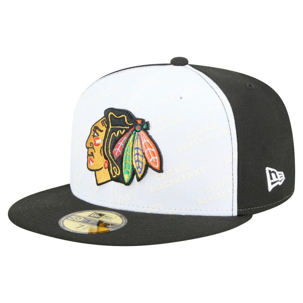 Chicago Blackhawks New Era Repeat Two-Tone 59FIFTY Fitted Hat
