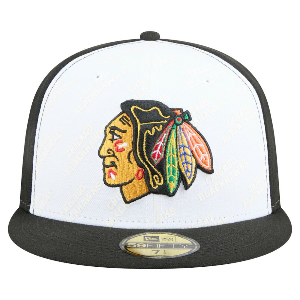 Chicago Blackhawks New Era Repeat Two-Tone 59FIFTY Fitted Hat