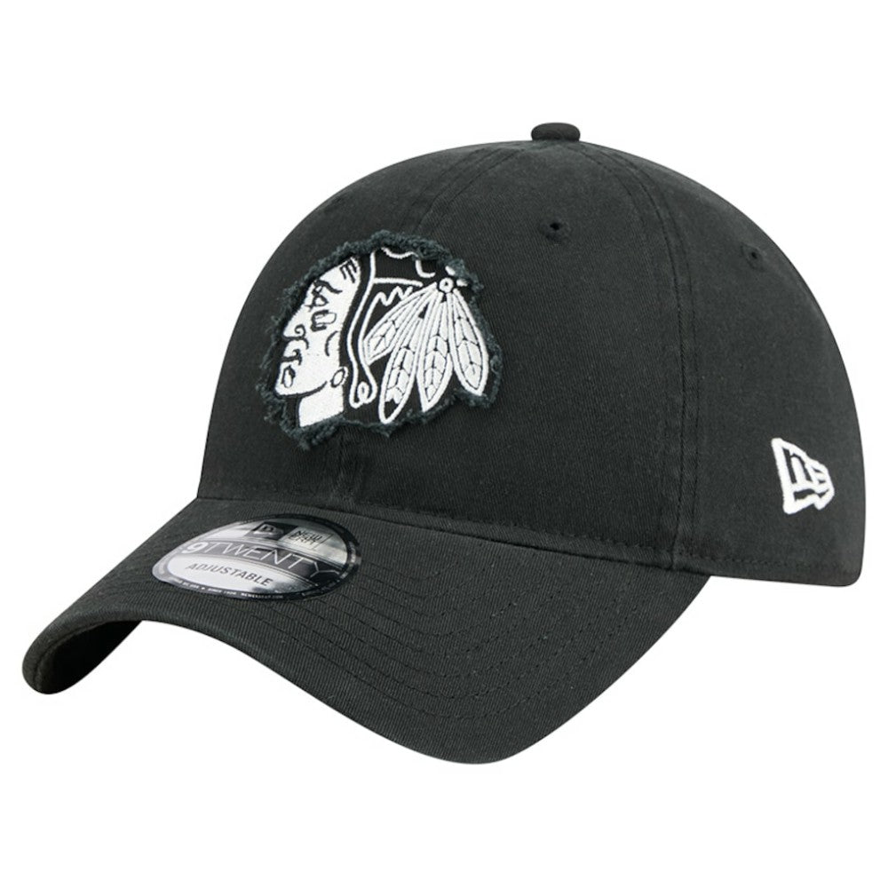 Chicago Blackhawks New Era Stamp Fabric Applique 9TWENTY Adjustable Hat
