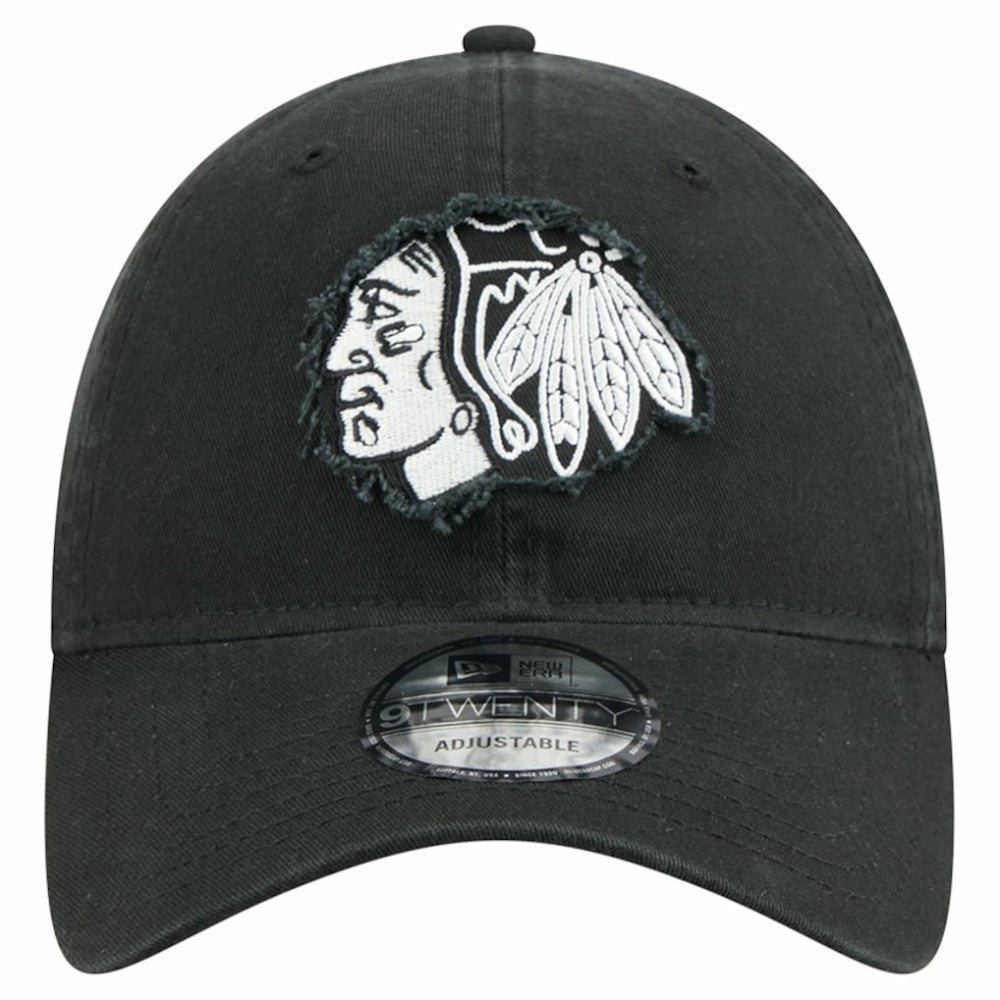 Chicago Blackhawks New Era Stamp Fabric Applique 9TWENTY Adjustable Hat