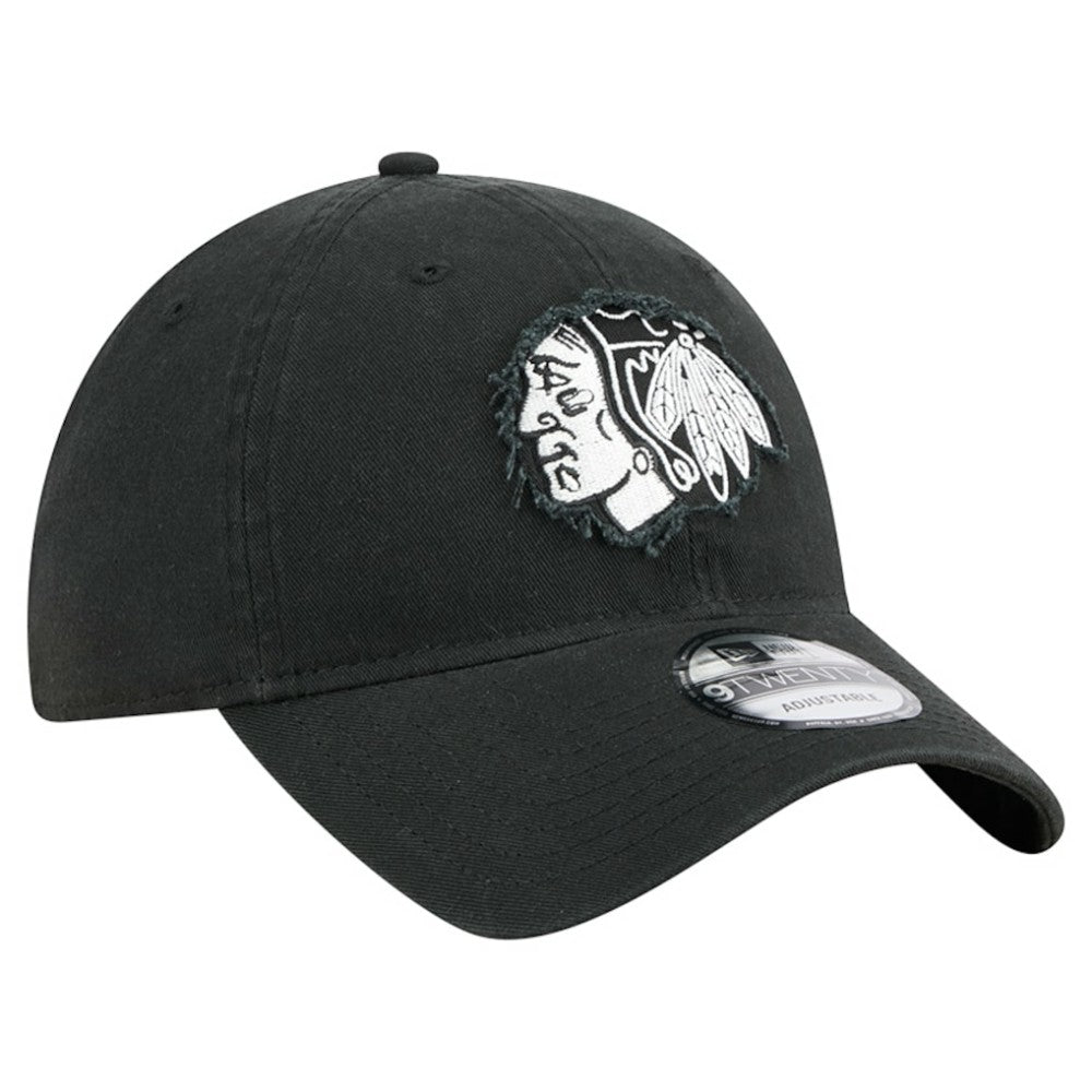 Chicago Blackhawks New Era Stamp Fabric Applique 9TWENTY Adjustable Hat
