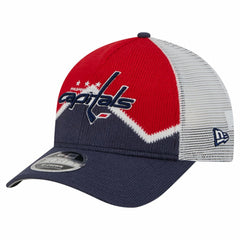 Washington Capitals New Era Hockey Sock 9FORTY A-Frame M-Crown Adjustable Trucker Hat