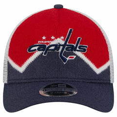 Washington Capitals New Era Hockey Sock 9FORTY A-Frame M-Crown Adjustable Trucker Hat