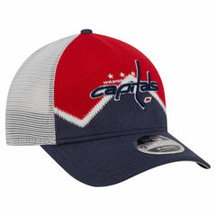 Washington Capitals New Era Hockey Sock 9FORTY A-Frame M-Crown Adjustable Trucker Hat