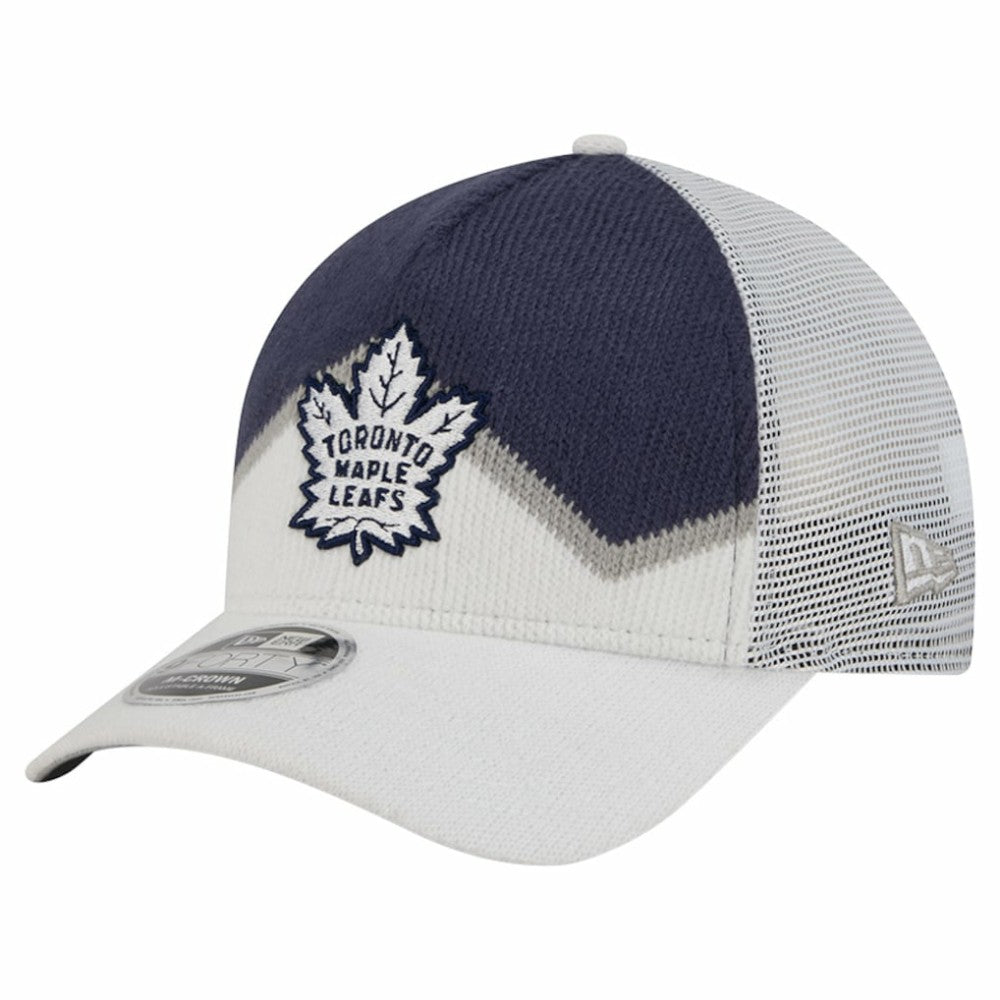 Toronto Maple Leafs New Era Hockey Sock 9FORTY A-Frame M-Crown Adjustable Trucker Hat