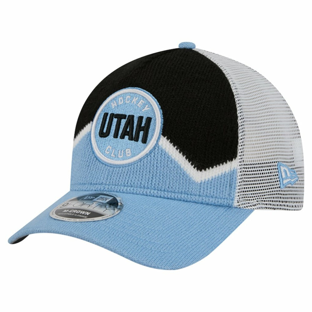 Utah Mammoth New Era Hockey Sock 9FORTY A-Frame M-Crown Adjustable Trucker Hat