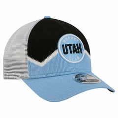 Utah Mammoth New Era Hockey Sock 9FORTY A-Frame M-Crown Adjustable Trucker Hat