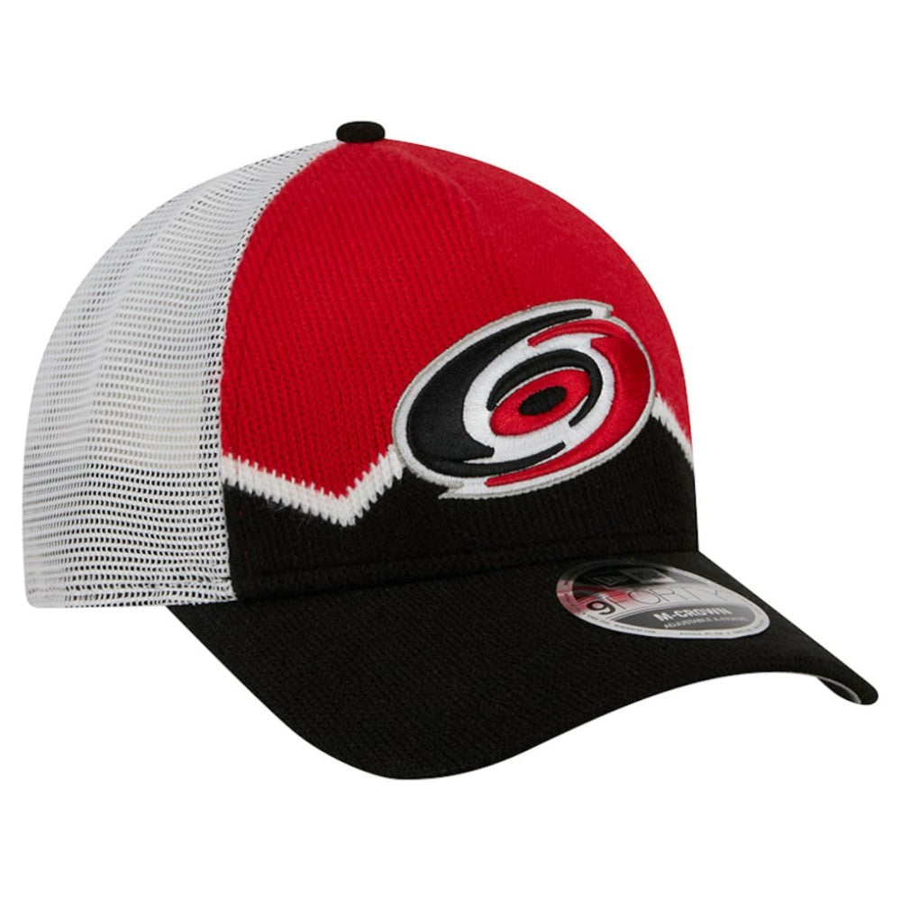 Carolina Hurricanes New Era Hockey Sock 9FORTY A-Frame M-Crown Adjustable Trucker Hat