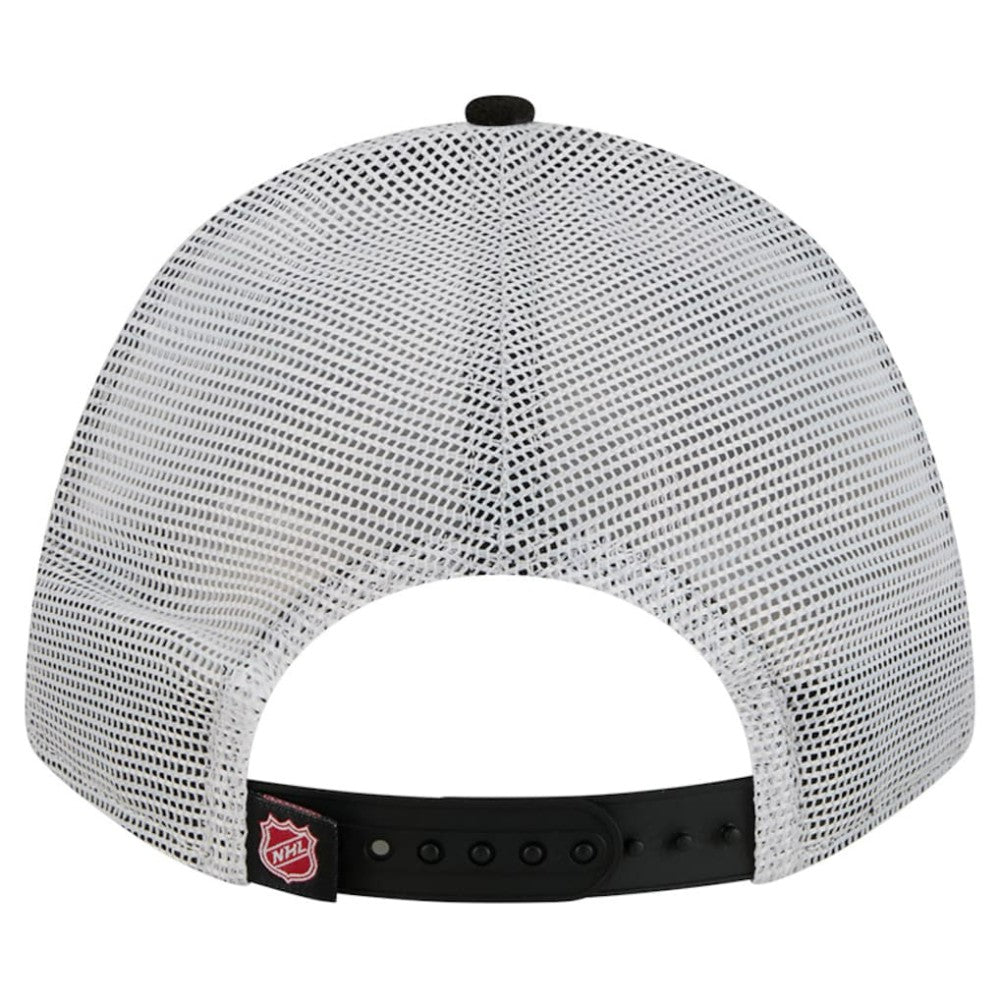 Carolina Hurricanes New Era Hockey Sock 9FORTY A-Frame M-Crown Adjustable Trucker Hat
