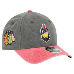Chicago Blackhawks New Era Mascot 2-Tone 9FORTY Adjustable Hat
