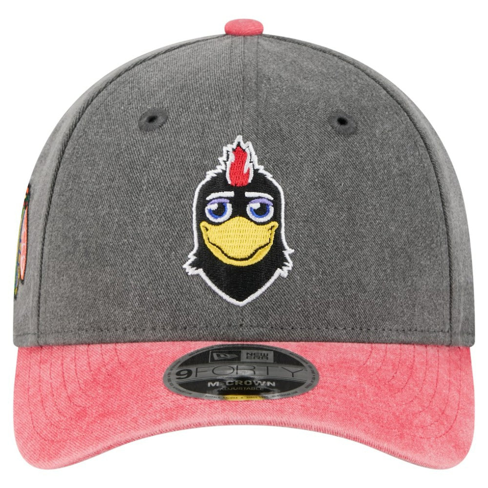 Chicago Blackhawks New Era Mascot 2-Tone 9FORTY Adjustable Hat