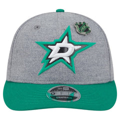 Dallas Stars New Era Wool Pin Low Profile 9FIFTY Snapback Hat