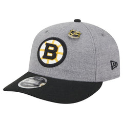 Boston Bruins New Era Wool Pin Low Profile 9FIFTY Snapback Hat