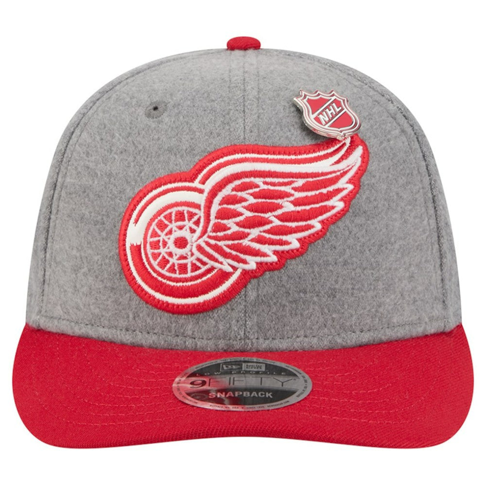 Detroit Red Wings New Era Wool Pin Low Profile 9FIFTY Snapback Hat