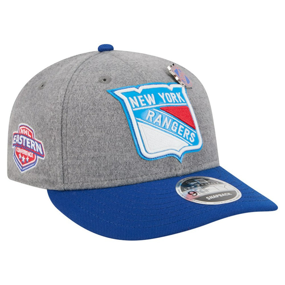 New York Rangers New Era Wool Pin Low Profile 9FIFTY Snapback Hat