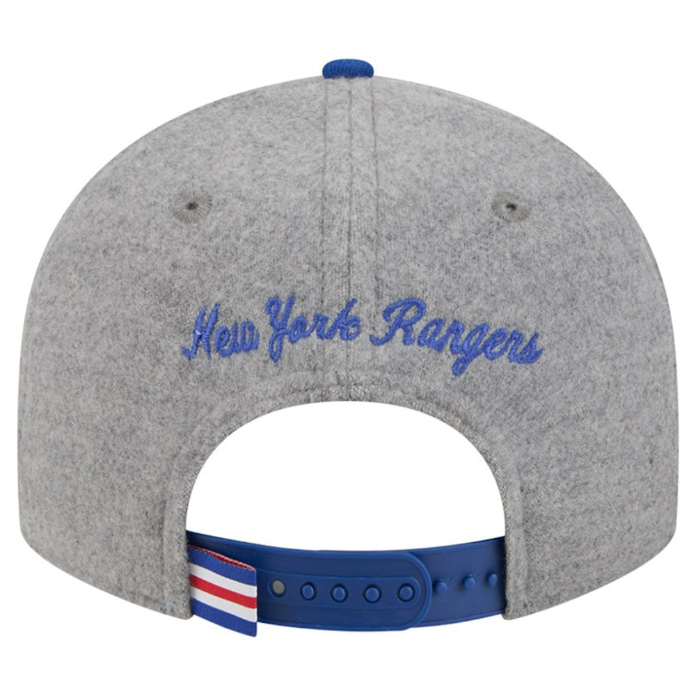 New York Rangers New Era Wool Pin Low Profile 9FIFTY Snapback Hat
