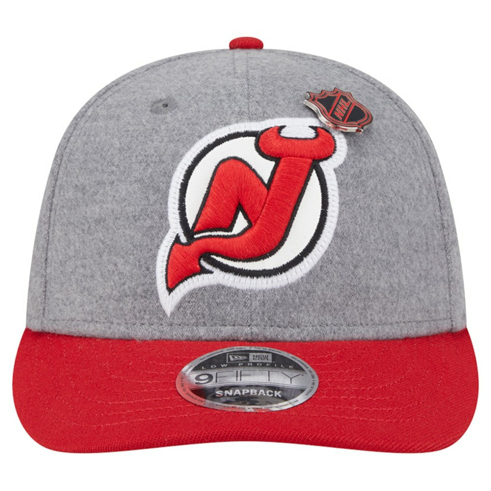 New Jersey Devils New Era Wool Pin Low Profile 9FIFTY Snapback Hat