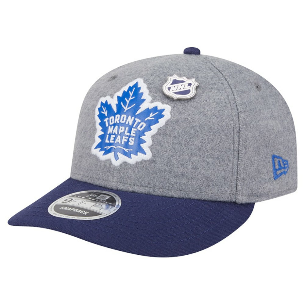 Toronto Maple Leafs New Era Wool Pin Low Profile 9FIFTY Snapback Hat