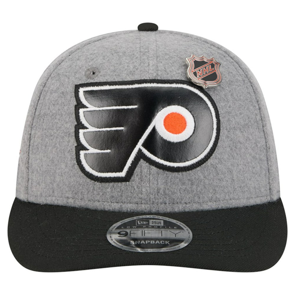 Philadelphia Flyers New Era Wool Pin Low Profile 9FIFTY Snapback Hat