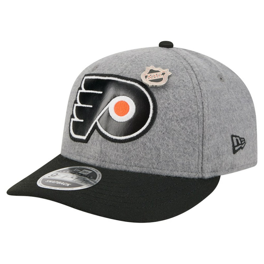 Philadelphia Flyers New Era Wool Pin Low Profile 9FIFTY Snapback Hat