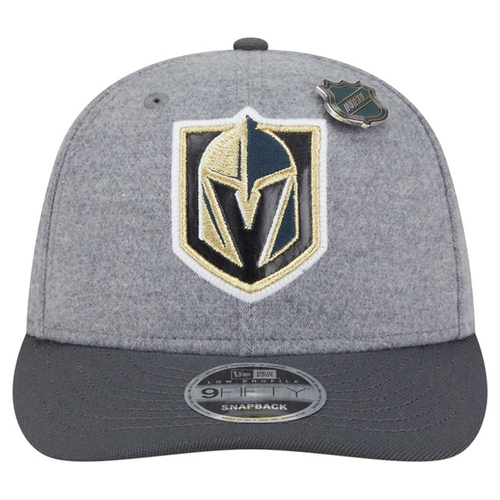 Vegas Golden Knights New Era Wool Pin Low Profile 9FIFTY Snapback Hat